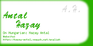 antal hazay business card